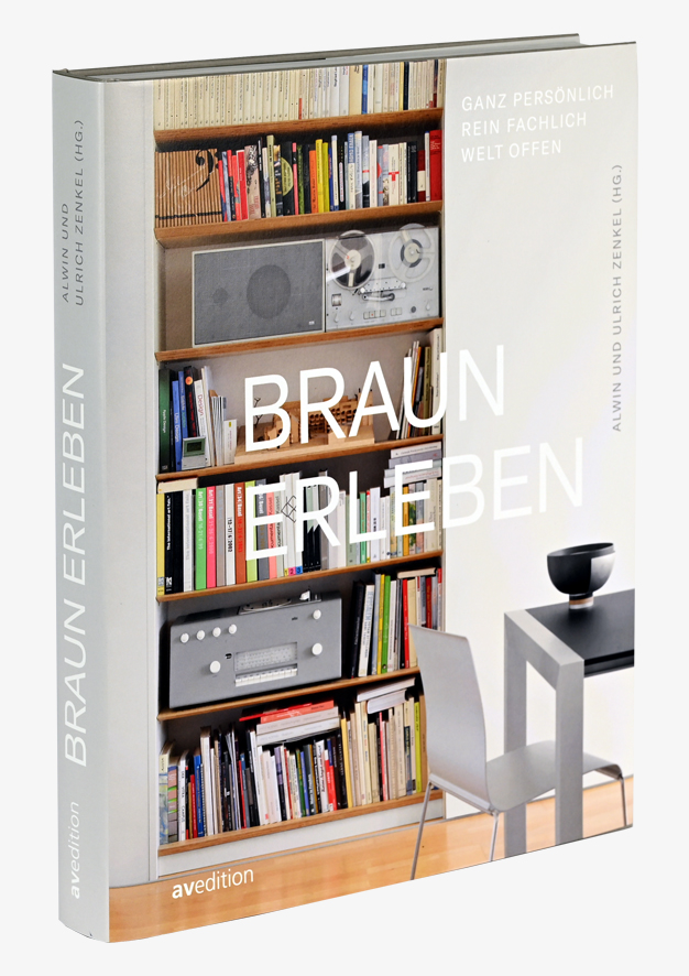 Braun erleben Buch in 3D Ansicht.