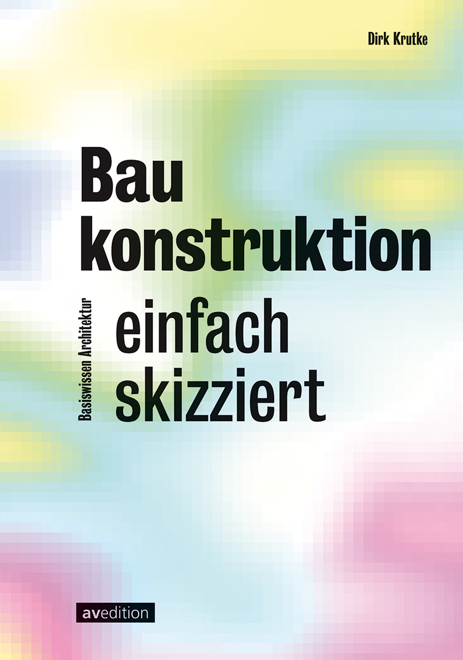 Cover mit großem schwarzem Lettering vor thermisch wirkender Struktur in kühlen hellen Farben und pixeliger Darstellung.